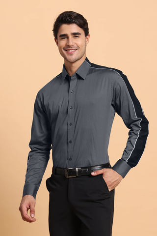 Grey commander shirt