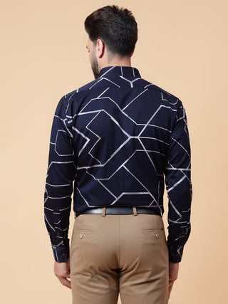 Big geo print shirt