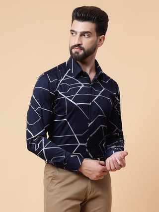 Big geo print shirt