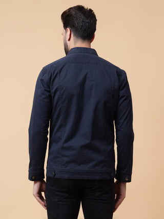 Solid jacket with snaps