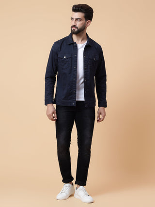 Solid jacket with snaps