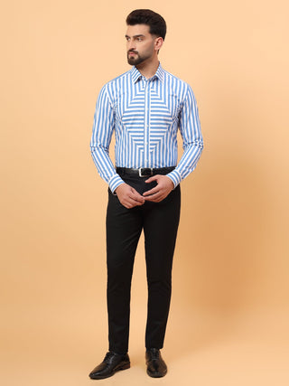 blue stripe shirt