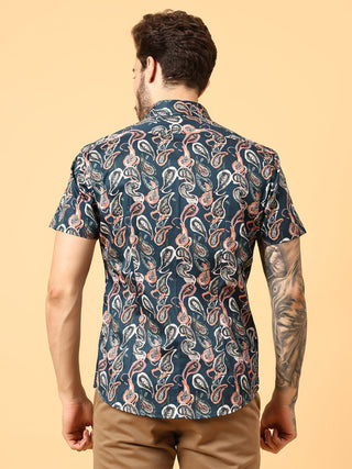 paisely print shirt