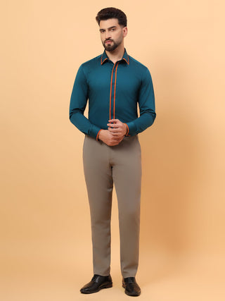 double piping shirt