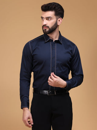 CONSTRAST STITCH SHIRT