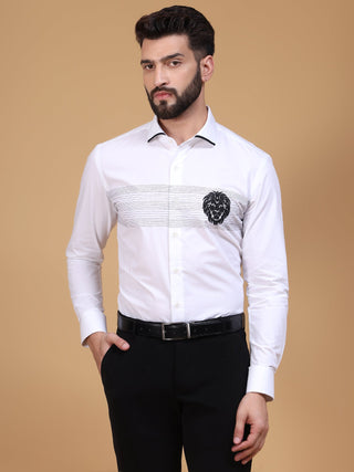 LION EMBROIDERY SHIRT