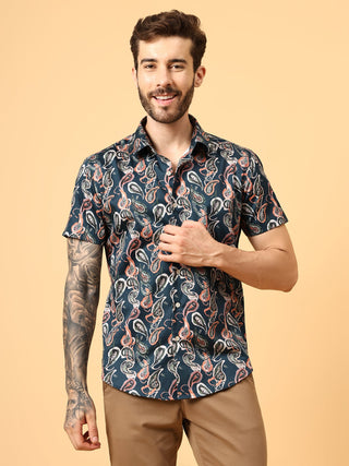 paisely print shirt