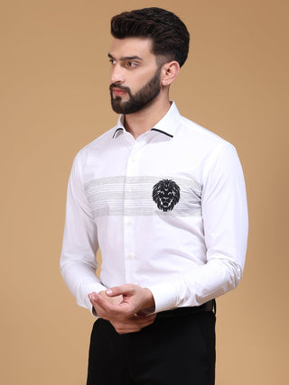 LION EMBROIDERY SHIRT