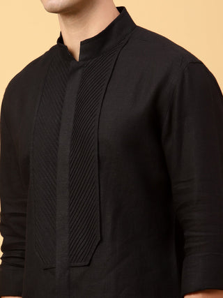 COTTON SHIRT WITH FINE TUCKS