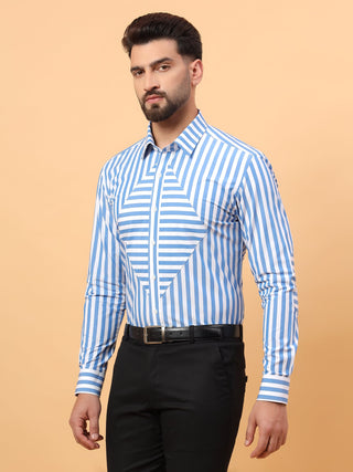 blue stripe shirt