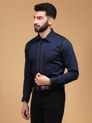 CONSTRAST STITCH SHIRT