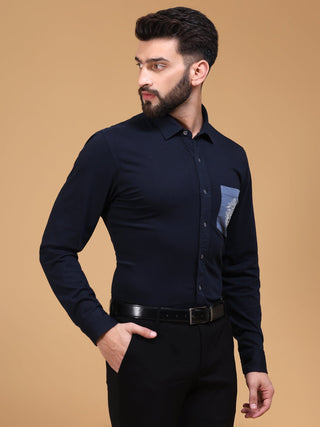SHIRT WITH GEO EMBROIDERY