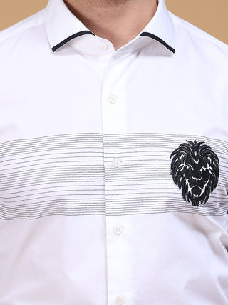 LION EMBROIDERY SHIRT