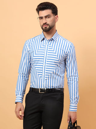 blue stripe shirt