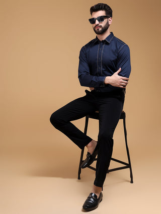 CONSTRAST STITCH SHIRT