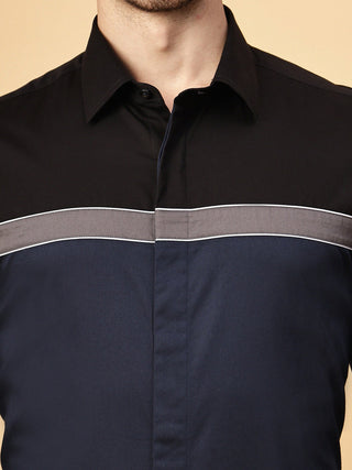 COLOR BLOCK SHIRT