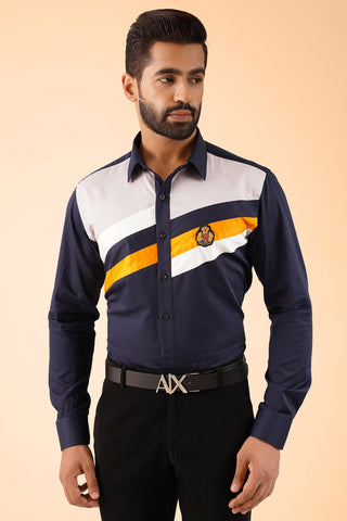Polo Shirt with Embroidery Patch
