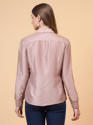 Pearl Embroidery Shirt